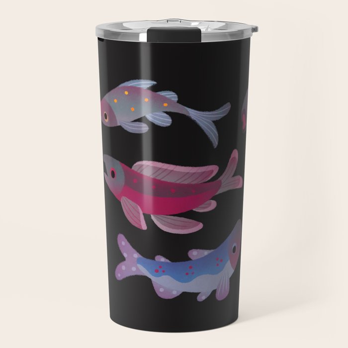 Salmon - dark Travel Mug Gallery Image 1