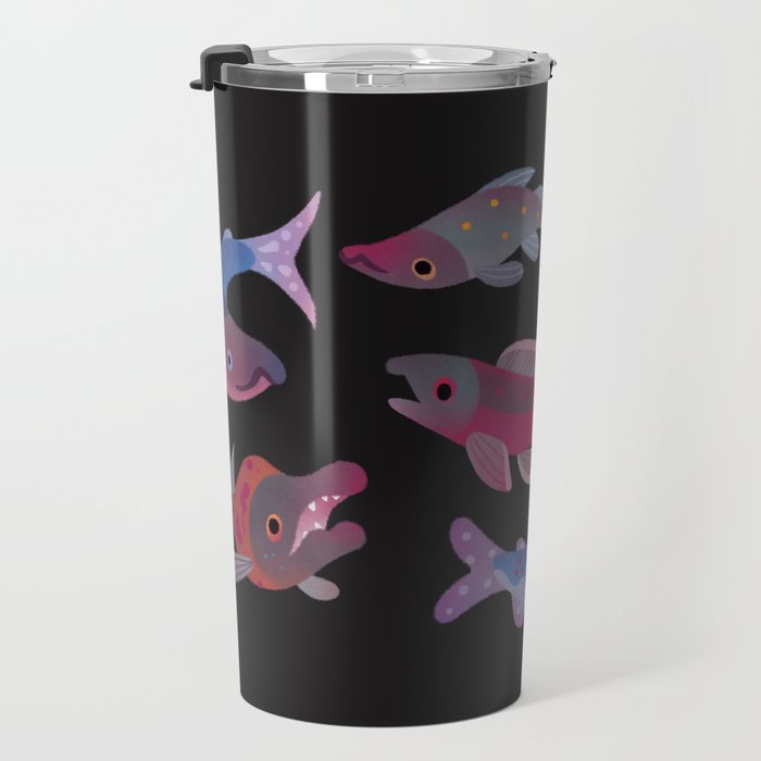 Salmon - dark Travel Mug Gallery Image 3