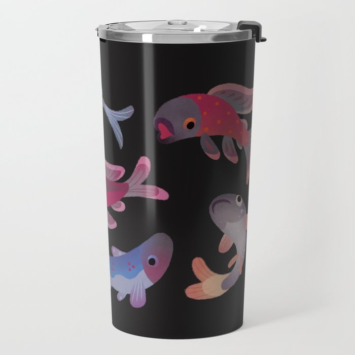 Salmon - dark Travel Mug Gallery Image 2