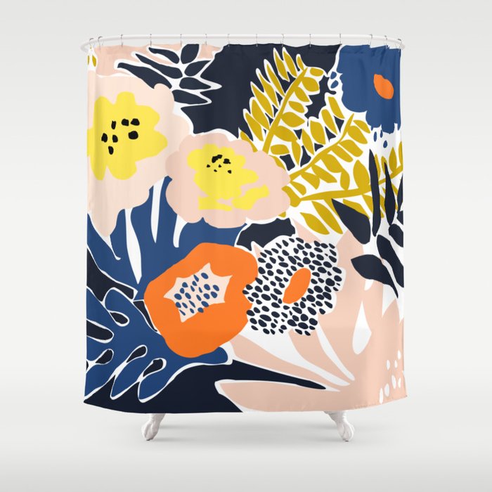More design for a happy life Shower Curtain Gallery Image 1