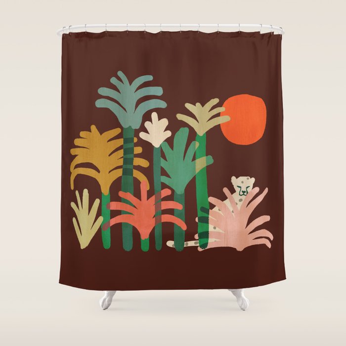 Cheetah Shower Curtain Gallery Image 1
