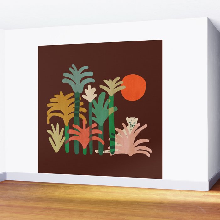 Cheetah Wall Mural Gallery Image 2