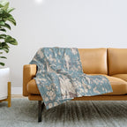 Elegant Swans in Bloom Throw Blanket Gallery Image 1