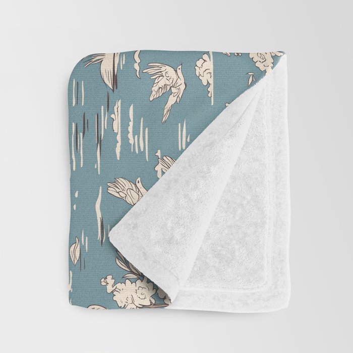 Elegant Swans in Bloom Throw Blanket Gallery Image 3