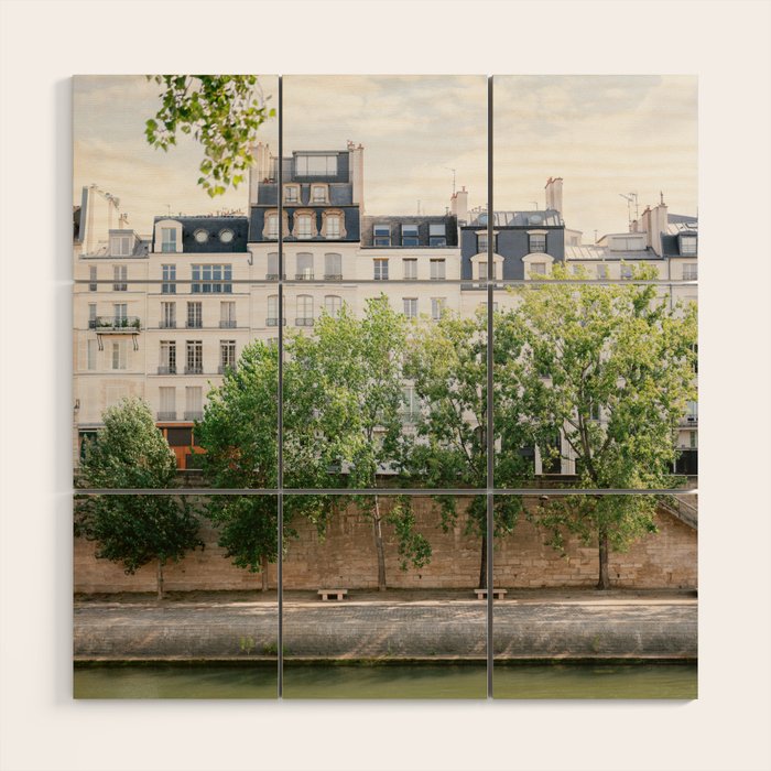 View of the Seine | Paris pastel fine art travel photography France Wood Wall Art Gallery Image 1