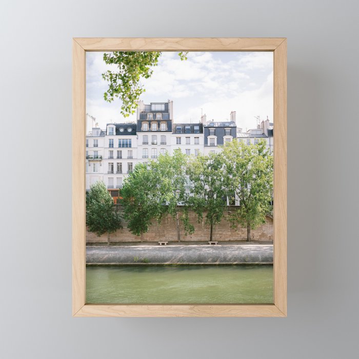 View of the Seine | Paris pastel fine art travel photography France Mini Art Print Gallery Image 1