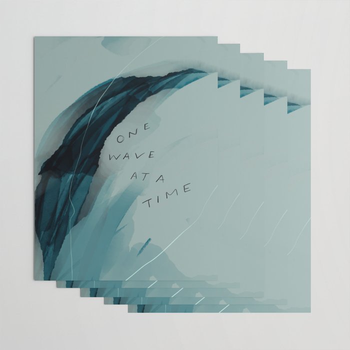 "One Wave At A Time" Wrapping Paper Gallery Image 3