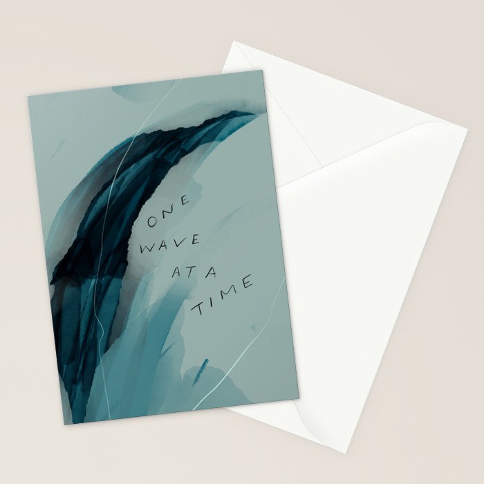"One Wave At A Time" Stationery Card Gallery Image 2