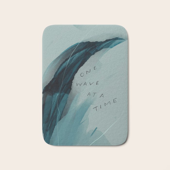 "One Wave At A Time" Bath Mat Gallery Image 1