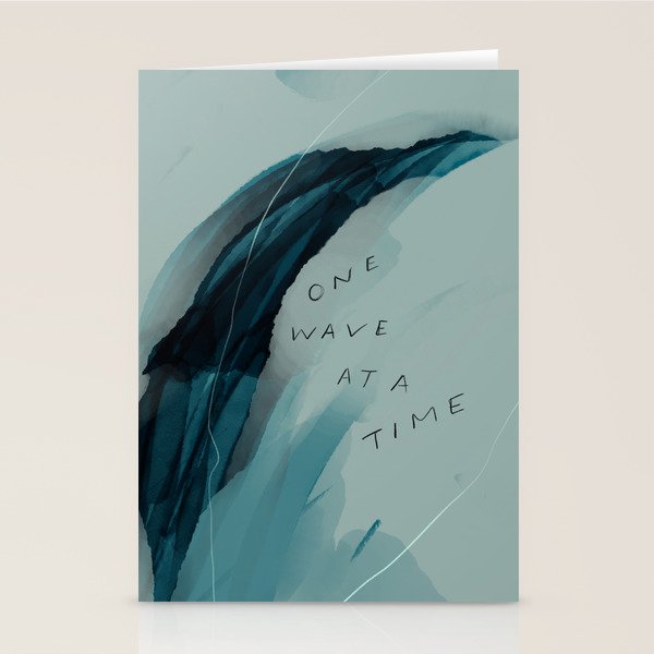 "One Wave At A Time" Stationery Card Gallery Image 1