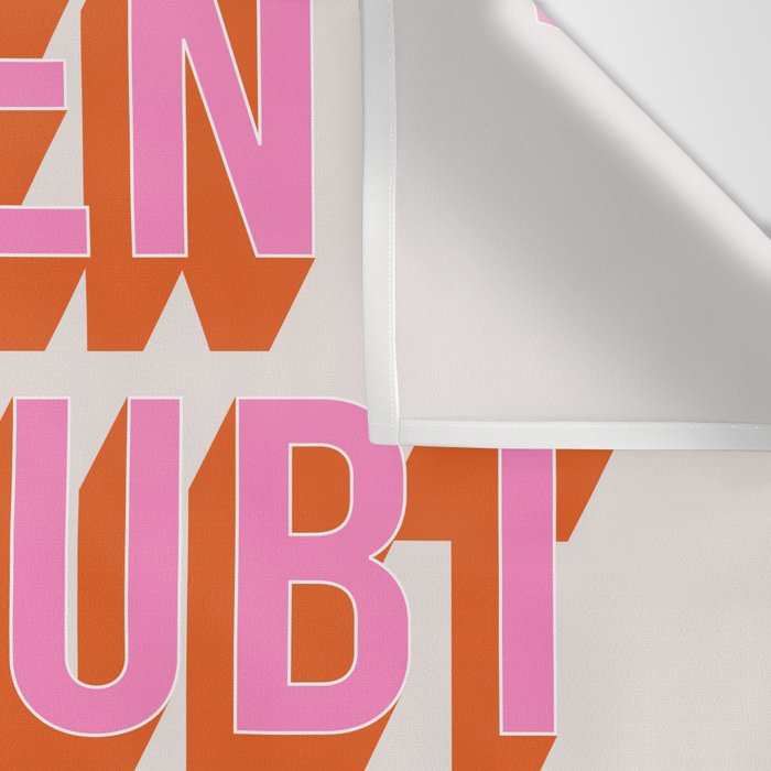 When In Doubt Dance It Out (Pink Orange) Wall Tapestry Gallery Image 3