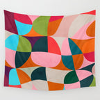 shapes spring colors Wall Tapestry Gallery Image 4