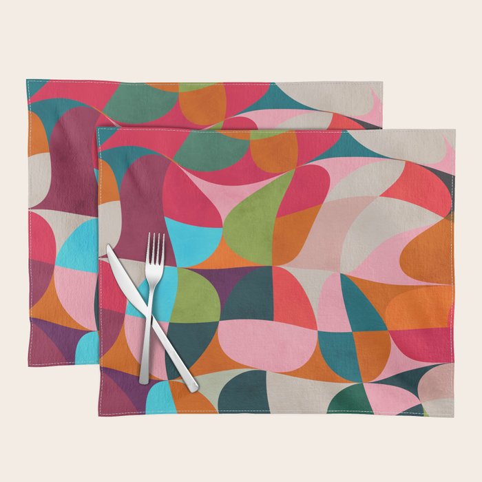 shapes spring colors Placemat Gallery Image 1