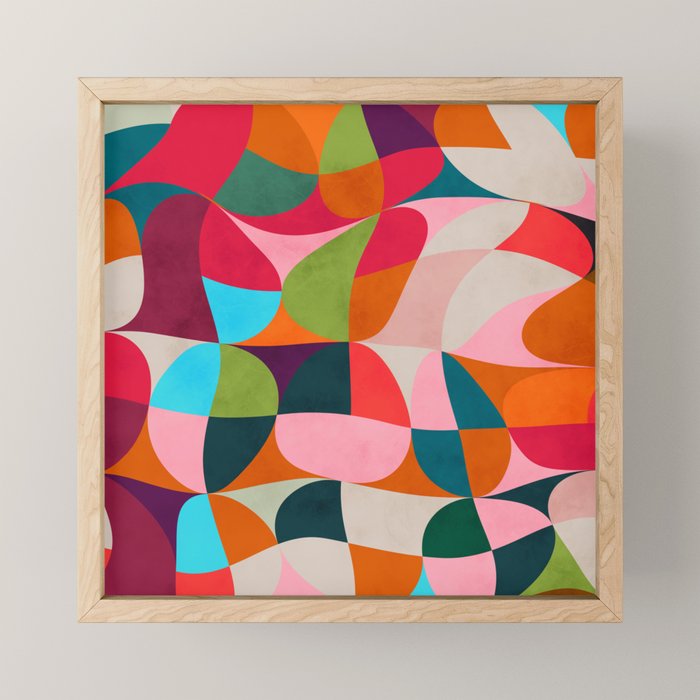 shapes spring colors Mini Art Print Gallery Image 1