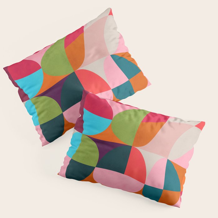 shapes spring colors Pillow Sham Gallery Image 3