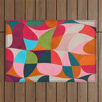 shapes spring colors Outdoor Rug Gallery Image 1