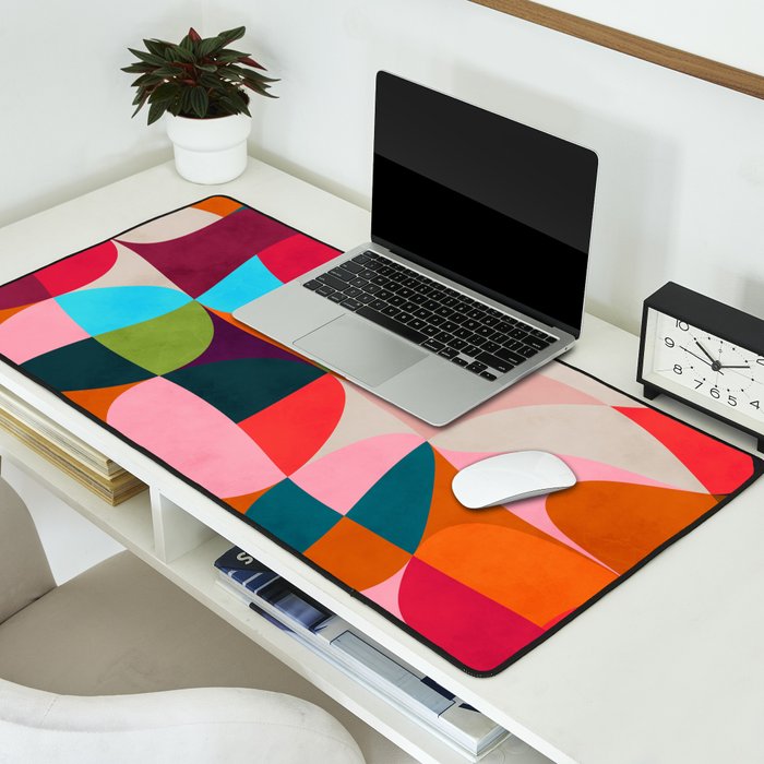 shapes spring colors Desk Mat Gallery Image 2
