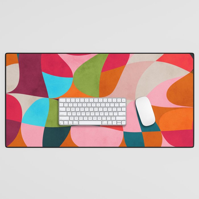 shapes spring colors Desk Mat Gallery Image 1