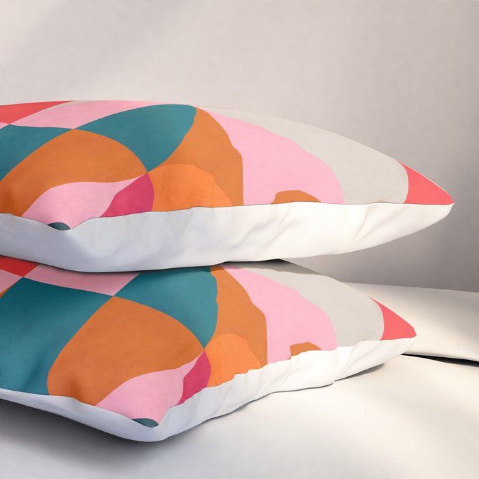 shapes spring colors Pillow Sham Gallery Image 3