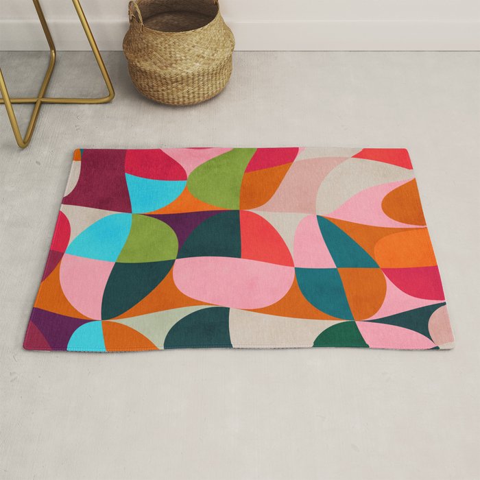 shapes spring colors Rug Gallery Image 1