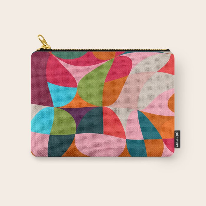 shapes spring colors Carry All Pouch Gallery Image 1