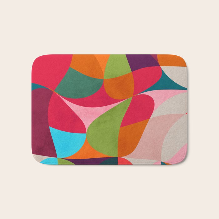 shapes spring colors Bath Mat Gallery Image 1