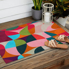 shapes spring colors Outdoor Rug Gallery Image 2