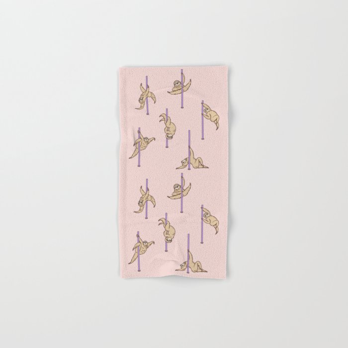 Sloths Pole Dancing Club Hand & Bath Towel Gallery Image 1