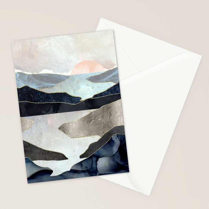 Blue Mountain Lake Stationery Card Gallery Image 2