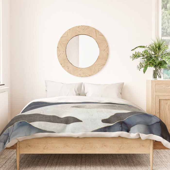 Blue Mountain Lake Duvet Cover Gallery Image 3