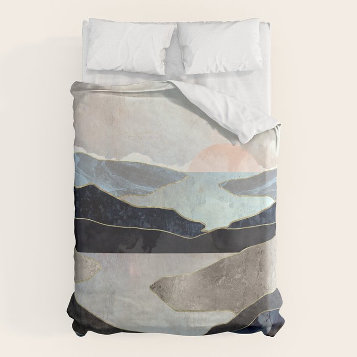 Blue Mountain Lake Duvet Cover Gallery Image 1