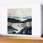 Blue Mountain Lake Wall Mural Gallery Image 2