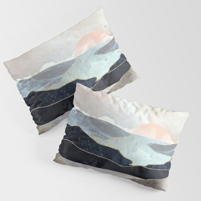 Blue Mountain Lake Pillow Sham Gallery Image 1