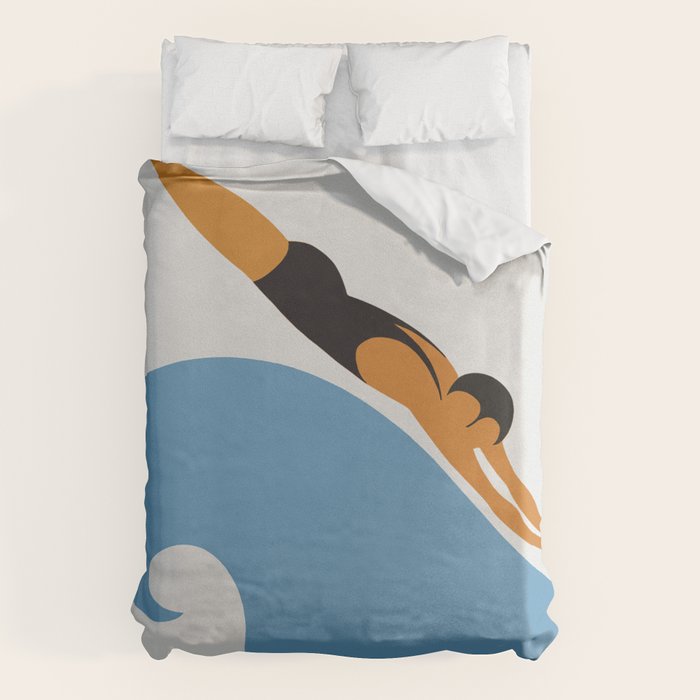 Australia, The Seaside Calls, Vintage Travel Art Duvet Cover Gallery Image 6