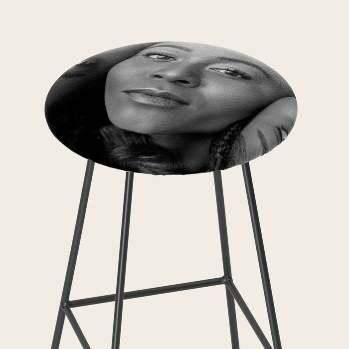 African American Women in black and white Stool Gallery Image 2
