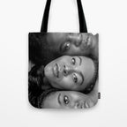 African American Women in black and white Tote Bag Gallery Image 1
