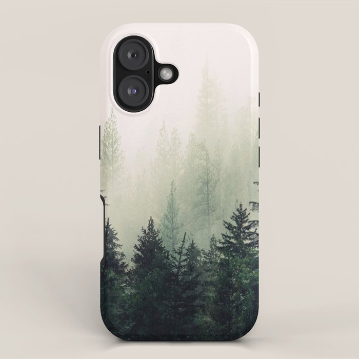 Foggy Pine Trees iPhone Case Gallery Image 1