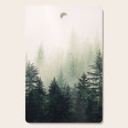 Foggy Pine Trees Cutting Board Gallery Image 1