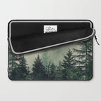 Foggy Pine Trees Laptop Sleeve Gallery Image 2