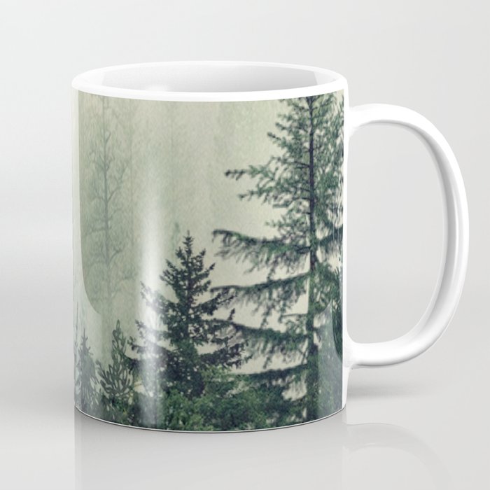 Foggy Pine Trees Coffee Mug Gallery Image 1