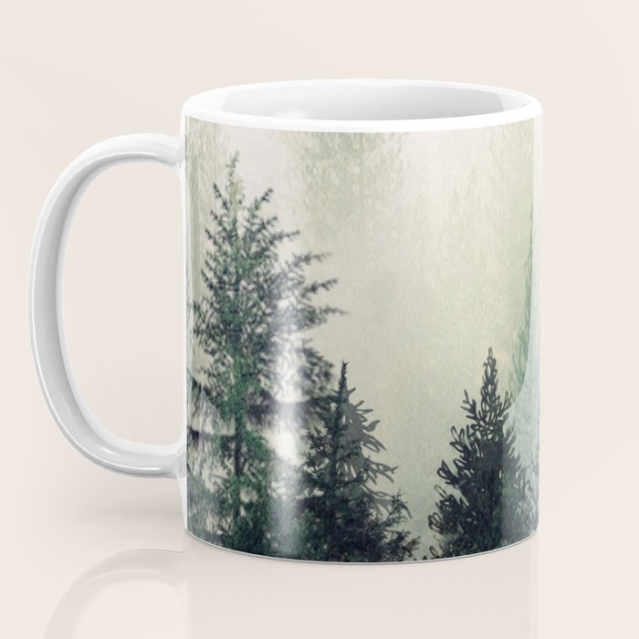 Foggy Pine Trees Coffee Mug Gallery Image 3