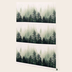 Foggy Pine Trees Wallpaper Gallery Image 2