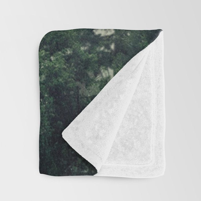 Foggy Pine Trees Throw Blanket Gallery Image 3