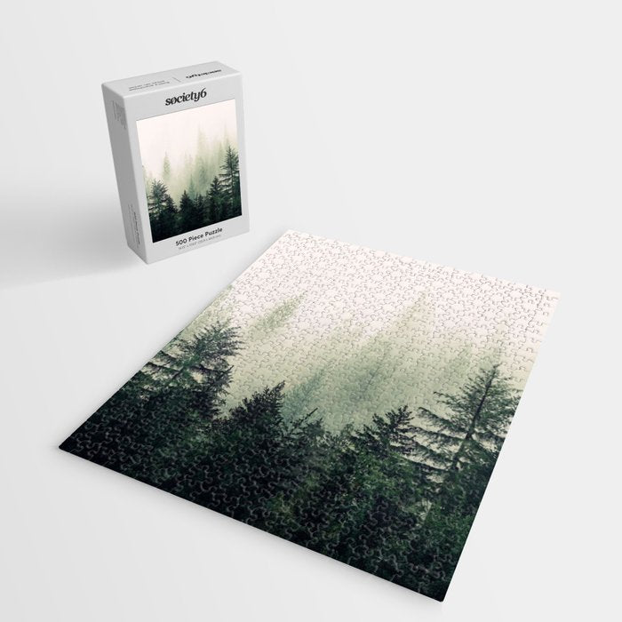 Foggy Pine Trees Jigsaw Puzzle Gallery Image 2