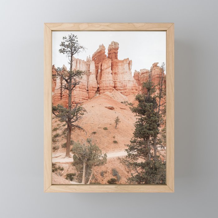 Landscape Of Bryce National Park Photo | Utah Nature Art Print | USA Digital Travel Photography Mini Art Print Gallery Image 1