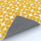 Mid Century Modern Geo 04B Yellow Rug Gallery Image 4