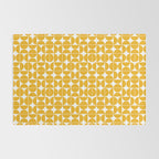 Mid Century Modern Geo 04B Yellow Rug Gallery Image 2