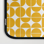 Mid Century Modern Geo 04B Yellow Laptop Sleeve Gallery Image 3