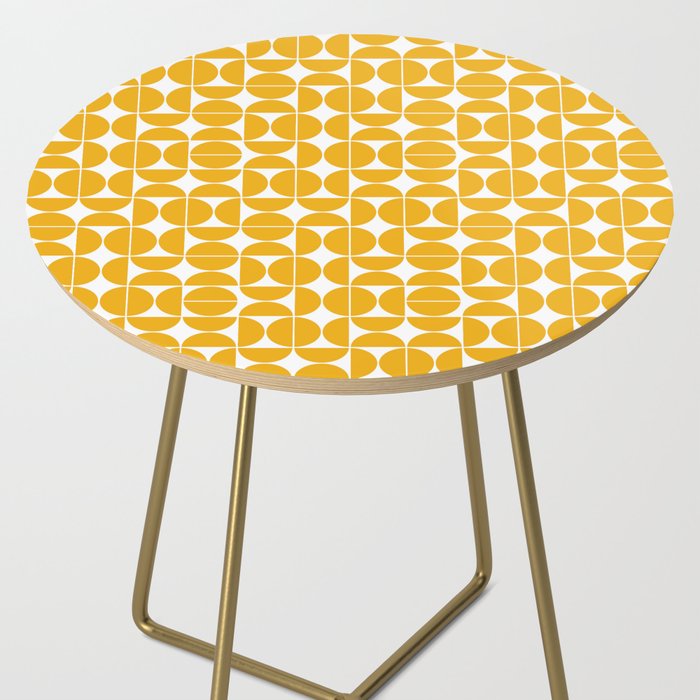 Mid Century Modern Geo 04B Yellow Side Table Gallery Image 2
