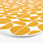 Mid Century Modern Geo 04B Yellow Bath Mat Gallery Image 3